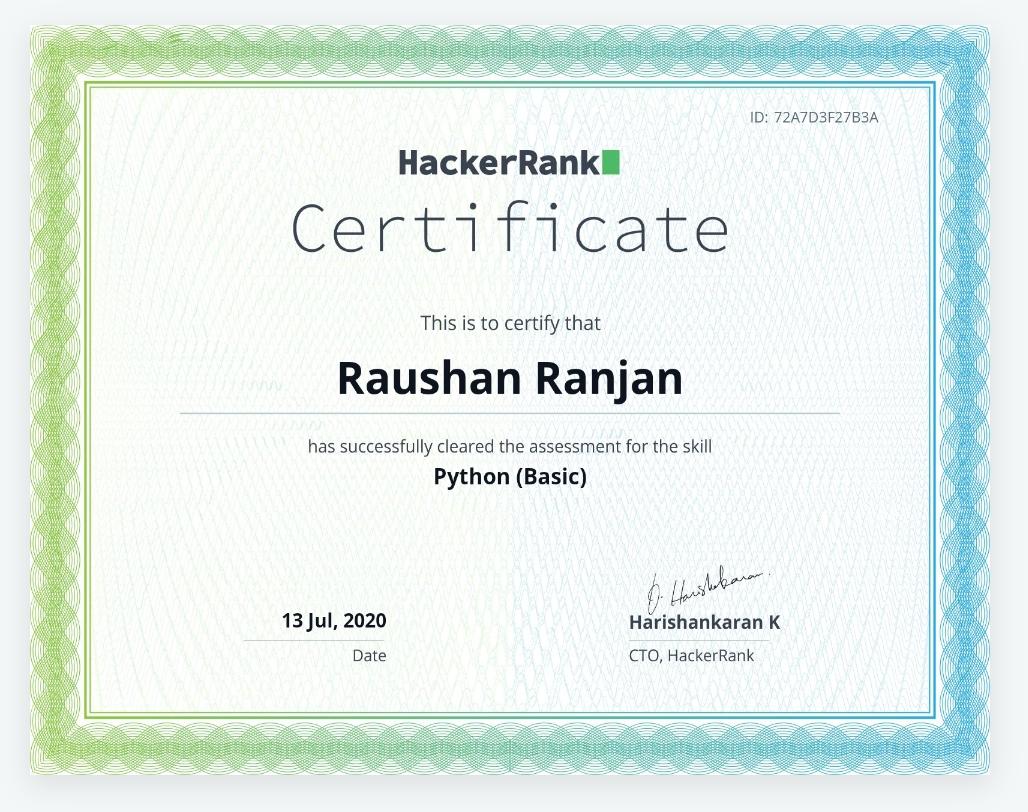 Hackerrank Python